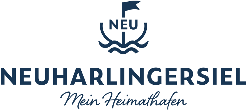 Neuharlingersiel, Panorama, Badestrand, Fähranleger Logo Neuharlingersiel, Panorama, Badestrand, Fähranleger
